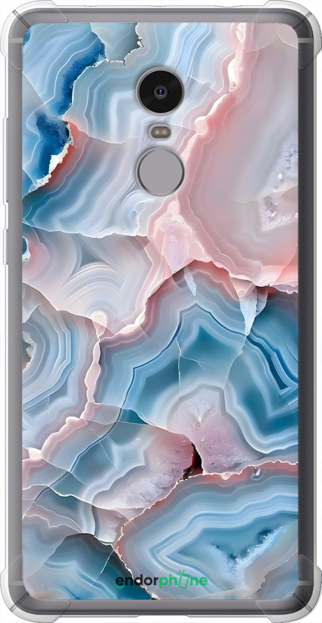 Силикон с усиленными углами чехол Мрамор для Xiaomi Redmi Note 4 - 6306sp-352 изображение 