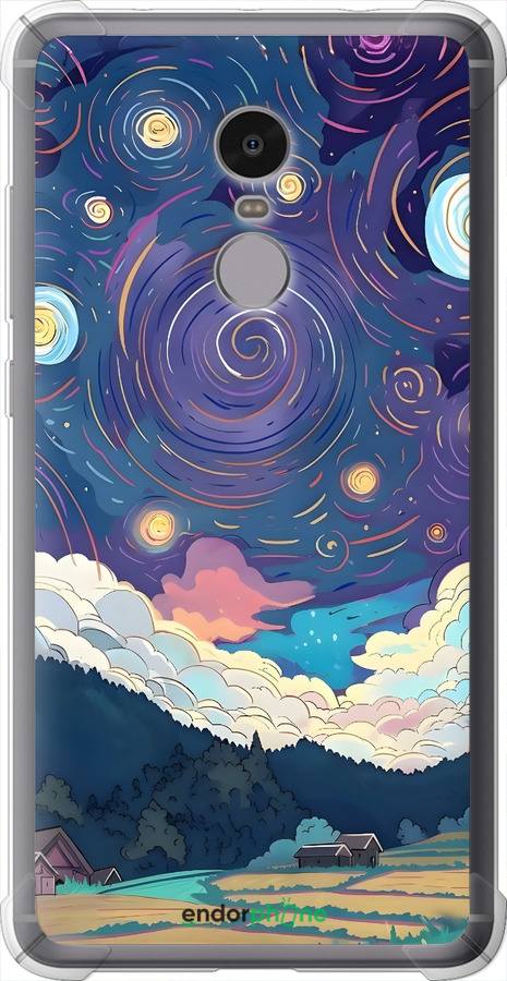 Силикон с усиленными углами чехол Креативный арт для Xiaomi Redmi Note 4 - 6322sp-352 изображение 