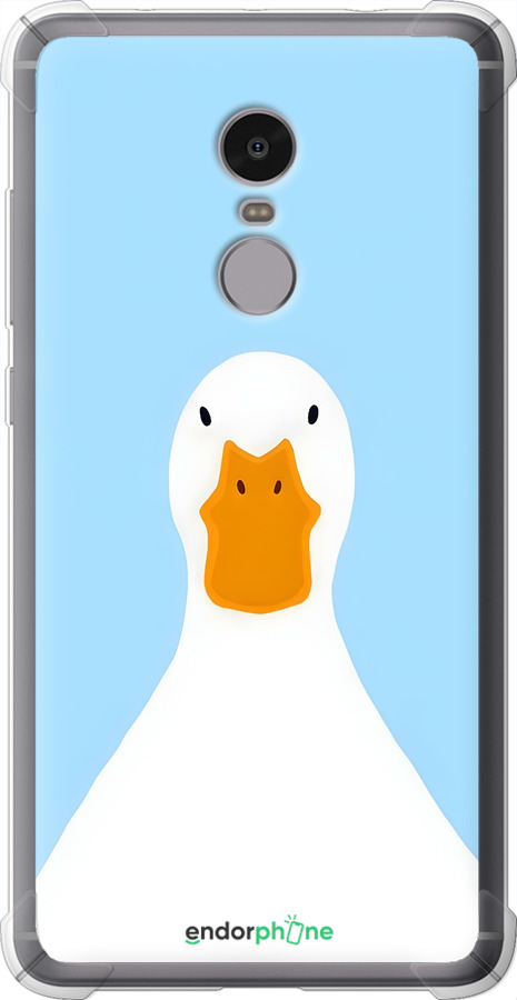 Силіконовий протиударний с посиленими кутами чехол Гусак для Xiaomi Redmi Note 4 - 6350sp-352 изображение 