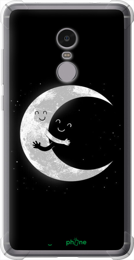 Силіконовий протиударний с посиленими кутами чехол Місячні обійми для Xiaomi Redmi Note 4 - 6508sp-352 изображение 