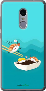 2D пластиковый чехол Суши для Xiaomi Redmi Note 4 - 6354t-352 изображение 
