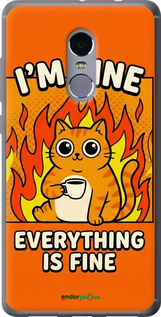 Силиконовый чехол Funny Cat для Xiaomi Redmi Note 4 - 6786u-352 изображение 