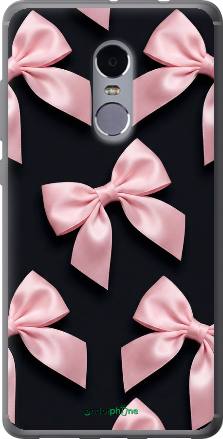 2D пластиковый чехол Coquette Ribbons Dark Coquette для Xiaomi Redmi Note 4 - 6767t-352 изображение 
