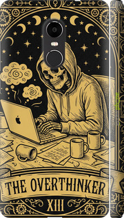 3D пластиковий матовий чехол The Overthinker для Xiaomi Redmi Note 4X - 6774m-951 изображение 