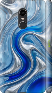 3D пластиковый матовый чехол Liquid Chrome для Xiaomi Redmi Note 4X - 6781m-951 изображение 