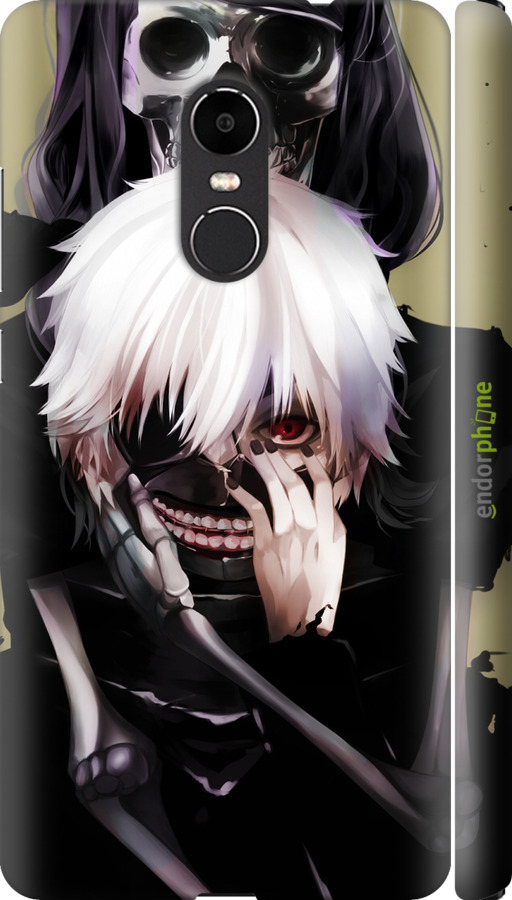 

3D пластиковий матовий чохол "Токійський Гуль" для Xiaomi Redmi Note 4X, Чорний