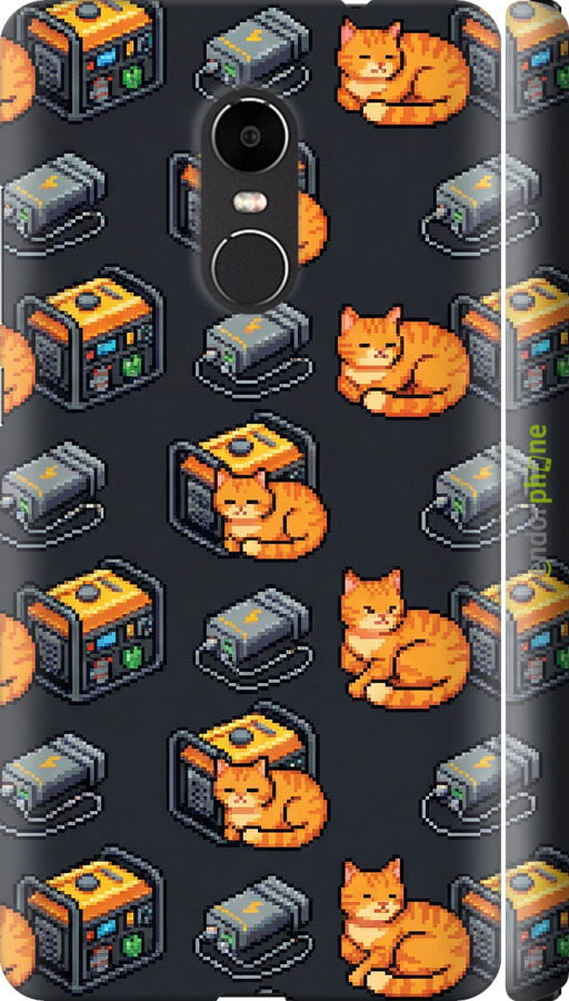 3D пластиковый матовый чехол Autonomous Zone для Xiaomi Redmi Note 4X - 6771m-951 изображение 