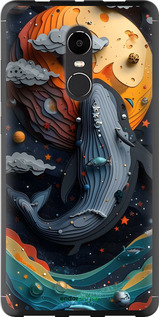 2D пластиковий чехол Кит у космосі для Xiaomi Redmi Note 4X - 6328t-951 изображение 