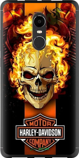 Силиконовый чехол Харлей девидсон для Xiaomi Redmi Note 4X - 6370u-951 изображение 