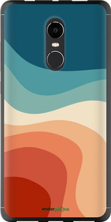 2D пластиковый чехол В стиле ретро с волнами для Xiaomi Redmi Note 4X - 6531t-951 изображение 