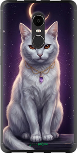 2D пластиковий чехол Mystic White Cat Gothic Dark Purple Gold для Xiaomi Redmi Note 4X - 6805t-951 изображение 