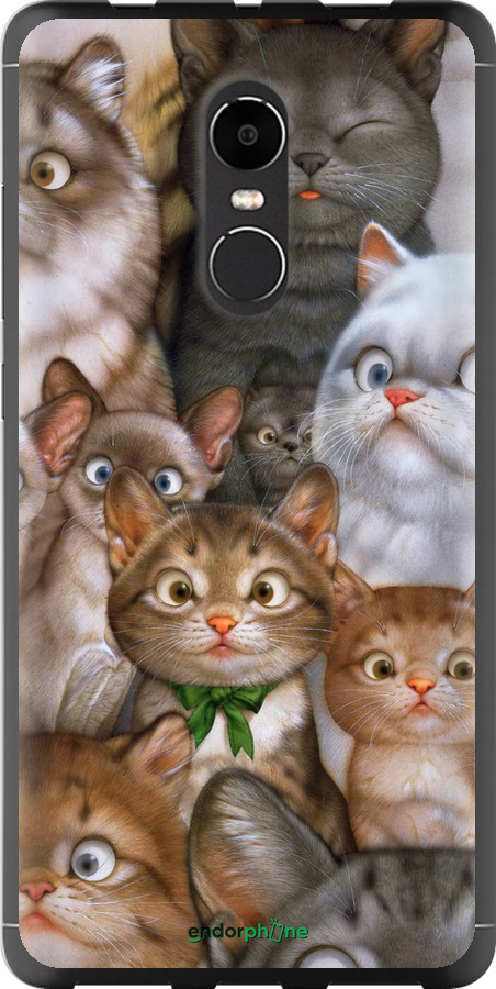 

2D пластиковий чохол "Коти" для Xiaomi Redmi Note 4X
