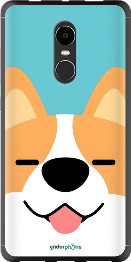 2D пластиковый чехол Корги для Xiaomi Redmi Note 4X - 6280t-951 изображение 