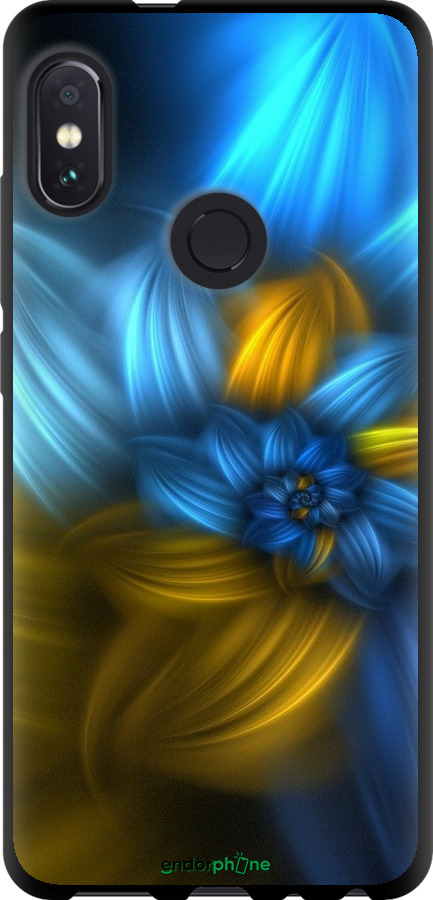 

TPU чорний чохол "Візерунок 46" для Xiaomi Redmi Note 5, Синій