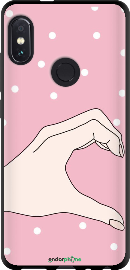 TPU чехол Половинка серця для Xiaomi Redmi Note 5 - 4340b-1516 изображение 