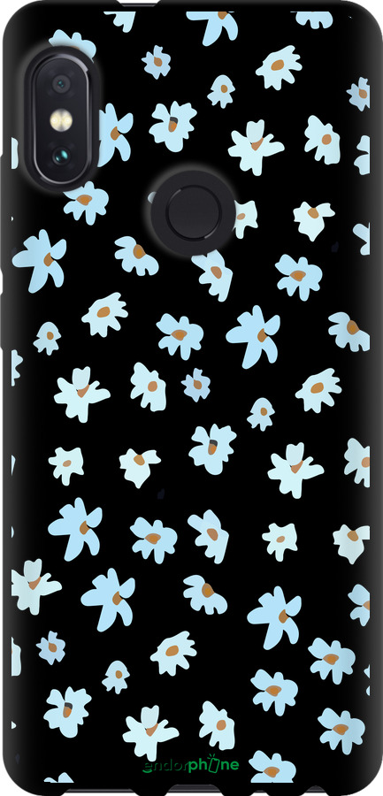 

TPU musta cover "Kukkainen" for Xiaomi Redmi Note 5, Keltainen