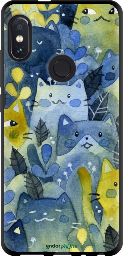 TPU чехол Із зображенням котячого лісу для Xiaomi Redmi Note 5 - 6447b-1516 изображение 