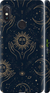 3D пластиковый матовый чехол 'Celestial Harmony: Sun & Moon Gold Mystic Pattern' для Xiaomi Redmi Note 5 Pro изображение 9