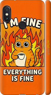 3D пластиковый матовый чехол 'Funny Cat' для Xiaomi Redmi Note 5 изображение 9