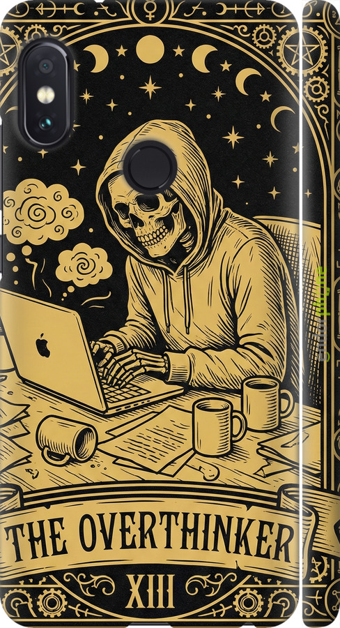 3D пластиковый матовый чехол The Overthinker для Xiaomi Redmi Note 5 Pro - 6774m-1353 изображение 
