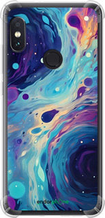 Силіконовий протиударний с посиленими кутами чехол Арт акварель для Xiaomi Redmi Note 5 - 6329sp-1516 изображение 