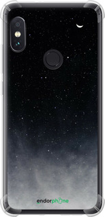 Силикон с усиленными углами чехол Сині хмари, Синій місяць для Xiaomi Redmi Note 5 - 6396sp-1516 изображение 