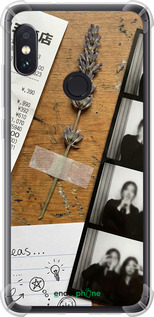 Силіконовий протиударний с посиленими кутами чехол Aesthetic Scrapbook Collage для Xiaomi Redmi Note 5 Pro - 6773sp-1353 изображение 