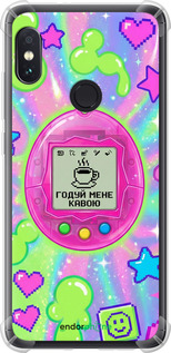 Силикон с усиленными углами чехол 'Y2K Aesthetic Retro Pet: Годуй мене кавою' для Xiaomi Redmi Note 5 Pro изображение 3
