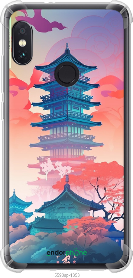 Силикон с усиленными углами чехол Япония монастырь для Xiaomi Redmi Note 5 - 5590sp-1516 изображение 