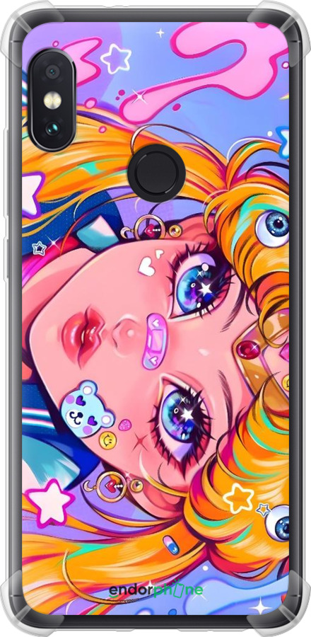 Силикон с усиленными углами чехол Сейлор Мун 4 для Xiaomi Redmi Note 5 - 6353sp-1516 изображение 