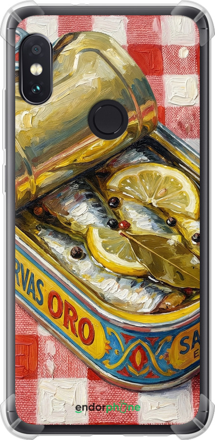 Силіконовий протиударний с посиленими кутами чехол Vintage Sardine Tin Phone для Xiaomi Redmi Note 5 Pro - 6772sp-1353 изображение 
