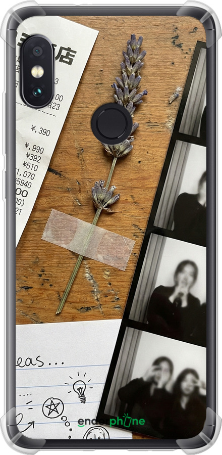 Силіконовий протиударний с посиленими кутами чехол Aesthetic Scrapbook Collage для Xiaomi Redmi Note 5 Pro - 6773sp-1353 изображение 