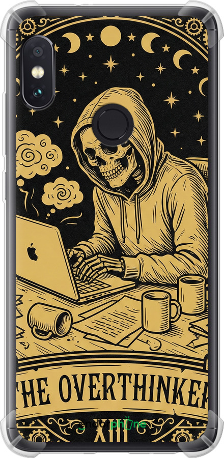 Силіконовий протиударний с посиленими кутами чехол The Overthinker для Xiaomi Redmi Note 5 Pro - 6774sp-1353 изображение 