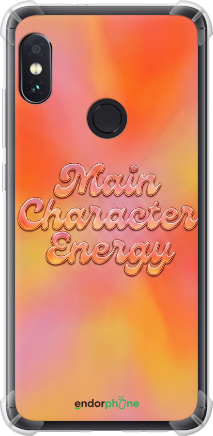 Силикон с усиленными углами чехол Aura Gradient Main Character Energy Aesthetic Y2K для Xiaomi Redmi Note 5 Pro - 6783sp-1353 изображение 