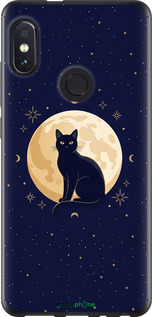 2D пластиковый чехол 'Cute Cat Celestial/Witchy' для Xiaomi Redmi Note 5 изображение 3