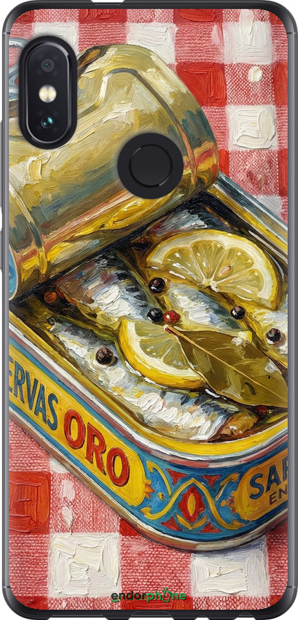Силиконовый чехол Vintage Sardine Tin Phone для Xiaomi Redmi Note 5 Pro - 6772u-1353 изображение 