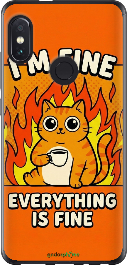 2D пластиковый чехол Funny Cat для Xiaomi Redmi Note 5 - 6786t-1516 изображение 