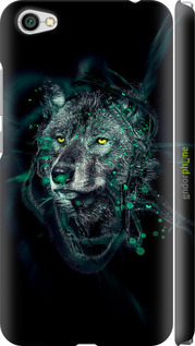 3D пластиковый матовый чехол Wolf для Xiaomi Redmi Note 5A - 6610m-1401 изображение 