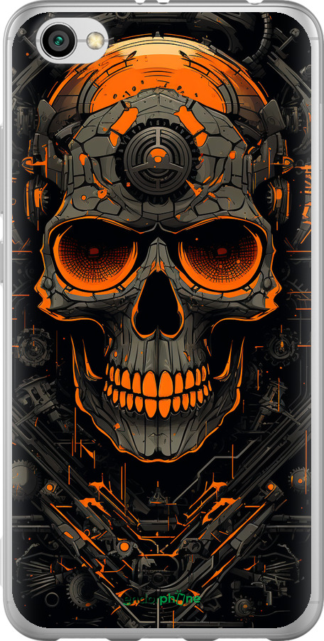 2D пластиковый чехол Череп для Xiaomi Redmi Note 5A - 5952t-1401 изображение 