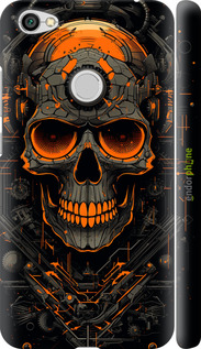 3D пластиковый матовый чехол Череп для Xiaomi Redmi Note 5A Prime - 5952m-1063 изображение 