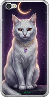Силіконовий чехол Mystic White Cat Gothic Dark Purple Gold для Xiaomi Redmi Note 5A Prime - 6805u-1063 изображение 