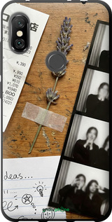 TPU чехол Aesthetic Scrapbook Collage для Xiaomi Redmi Note 6 Pro - 6773b-1551 изображение 