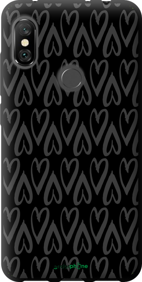 TPU чехол Серця v2 для Xiaomi Redmi Note 6 Pro - 5497b-1551 изображение 