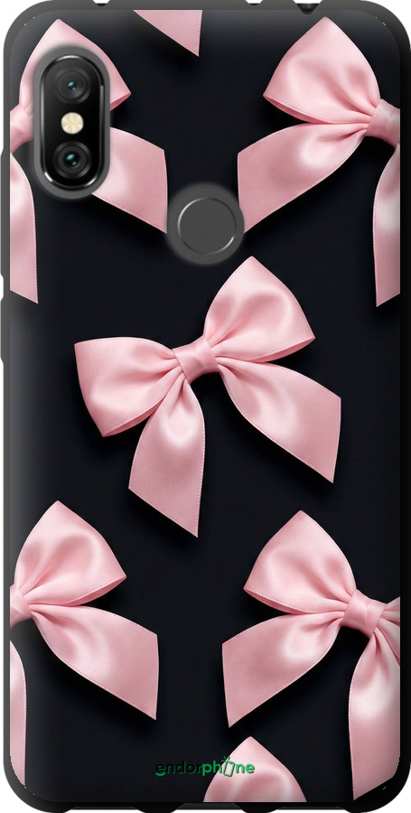 TPU чехол Coquette Ribbons Dark Coquette для Xiaomi Redmi Note 6 Pro - 6767b-1551 изображение 