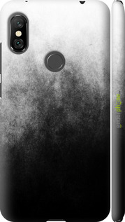 3D пластиковый матовый чехол Абстрактная композиция в серых тонах для Xiaomi Redmi Note 6 Pro - 6477m-1551 изображение 
