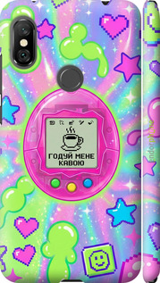 3D пластиковий матовий чехол Y2K Aesthetic Retro Pet: Годуй мене кавою для Xiaomi Redmi Note 6 Pro - 6784m-1551 изображение 