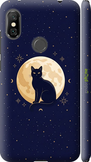 3D пластиковый матовый чехол Cute Cat Celestial/Witchy для Xiaomi Redmi Note 6 Pro - 6787m-1551 изображение 
