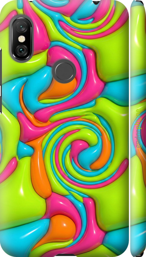 3D пластиковий матовий чехол Y2K Jelly Dream для Xiaomi Redmi Note 6 Pro - 6780m-1551 изображение 