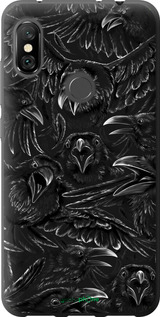 2D пластиковый чехол Воронья ярость для Xiaomi Redmi Note 6 Pro - 6474t-1551 изображение 
