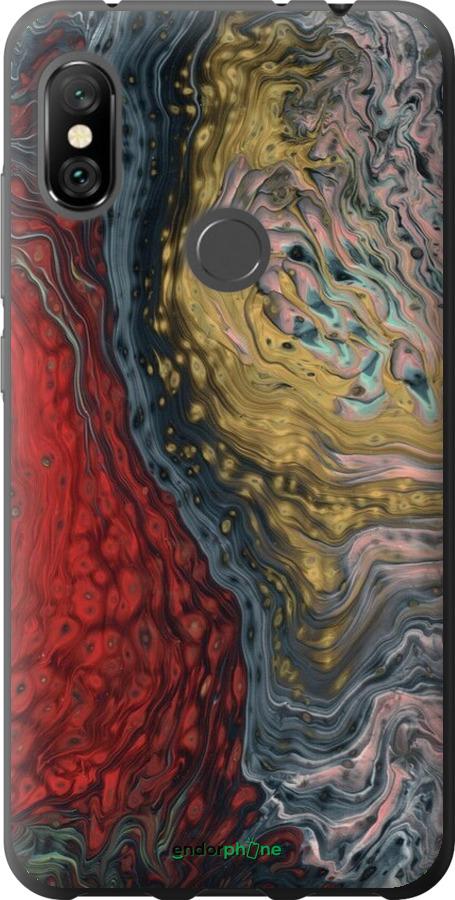 2D пластиковий чехол Із зображенням абстрактного живопису для Xiaomi Redmi Note 6 Pro - 6530t-1551 изображение 
